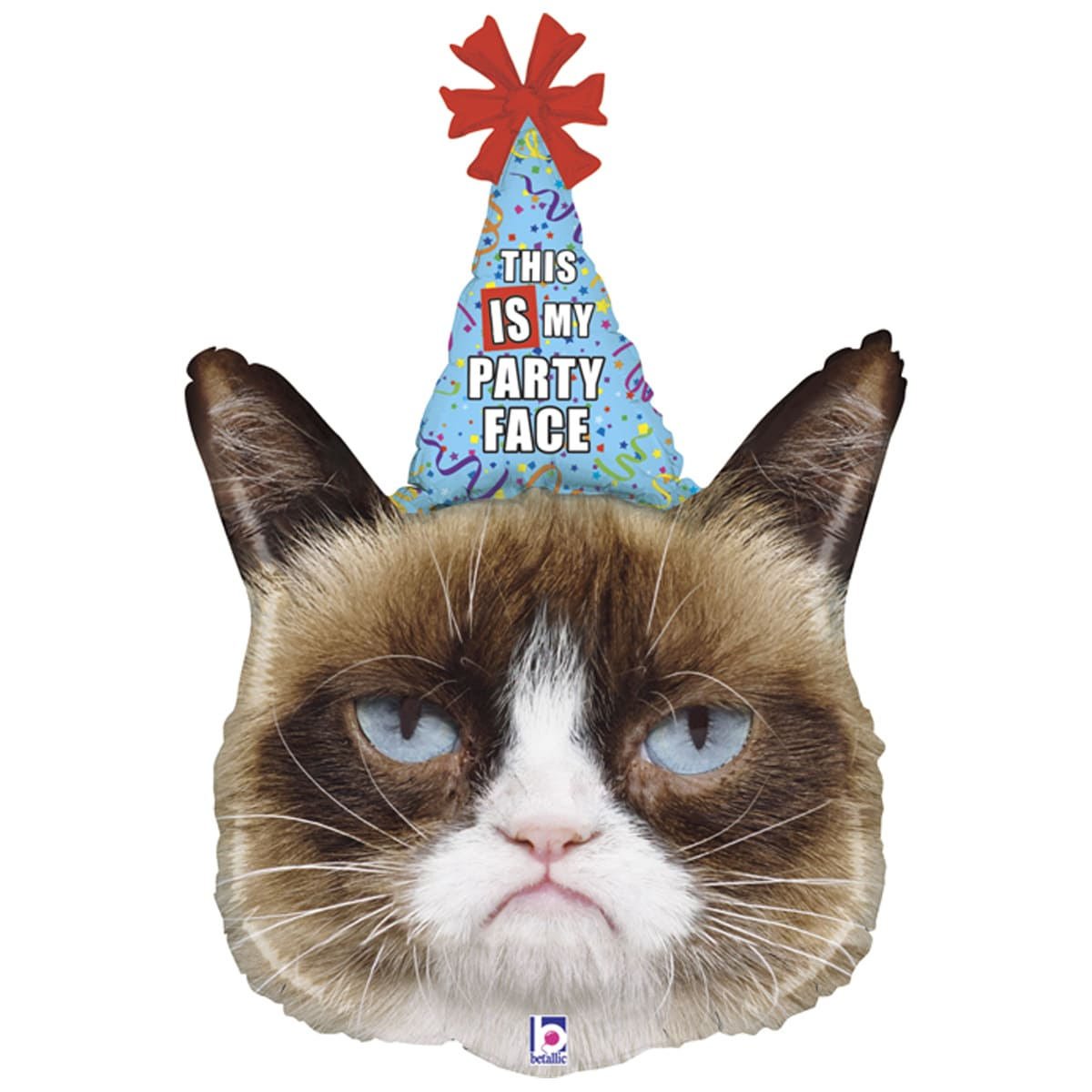 

Фольгированный шарик Grabo (50х73 см) Кот в колпаке / Недовольный кот Grumpy cat, Разные цвета