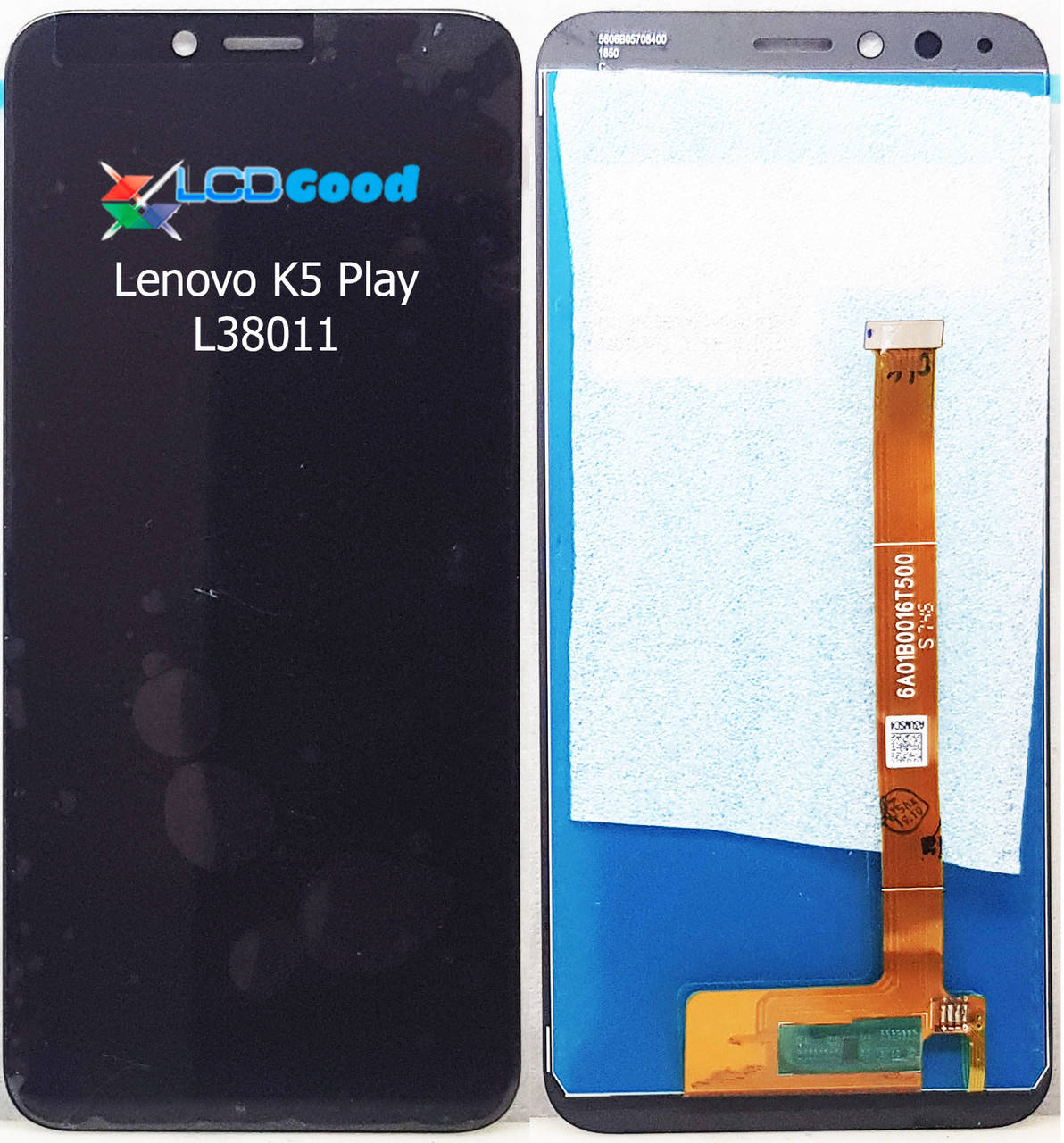 

Модуль ( дисплей + сенсор ) Lenovo K5 Play L38011 чорний, Черный