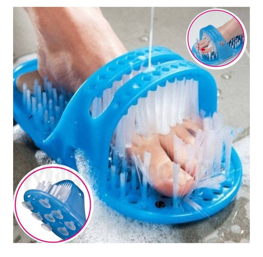 

Массажный тапок для мытья ног с пемзой от натоптышей и мозолей Easy Feet