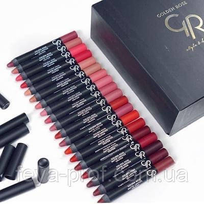 

Помада — карандаш Matte Lipstick Crayon Golden Rose