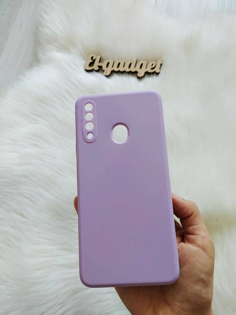 

Чехол для Samsung Galaxy A20S (A207) силиконовый Silicone Case full сиреневый лиловый