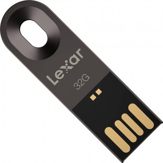 

USB накопитель Lexar JumpDrive M25 32GB USB 2.0 Flash Drive Titanium Gray (LJDM025032G-BNQNG), Серый