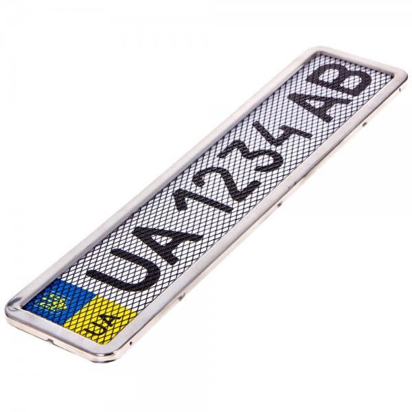 

Рамка номерного знака с сеткой Milex RT-25353 нержавейка