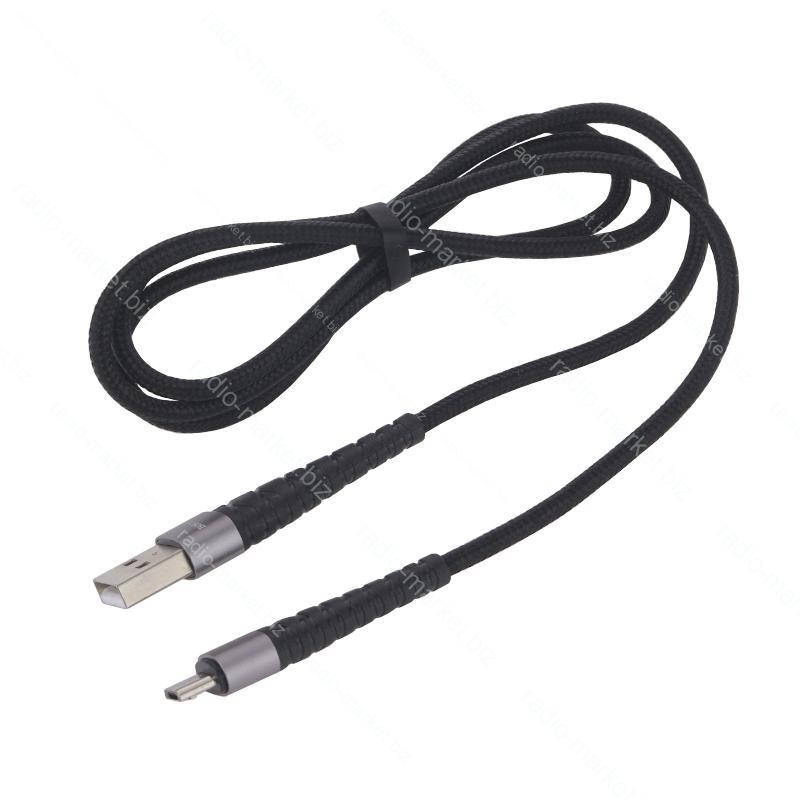 

Шнур Borofone X32 USB А - miсroUSB, Черный