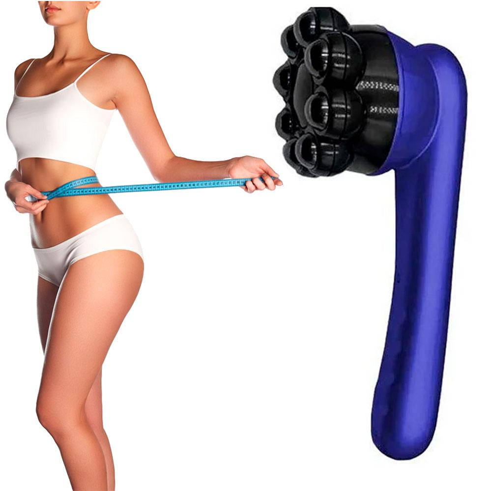 

Ручной Вибромассажер антицеллюлитный Magnetic Heat Massager с подогревом для всего тела Синий