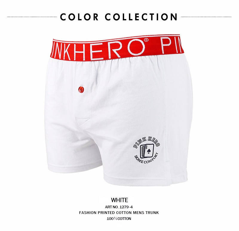 

Мужские семейные трусы Pink hero (семейки, боксеры) XXL, Белый
