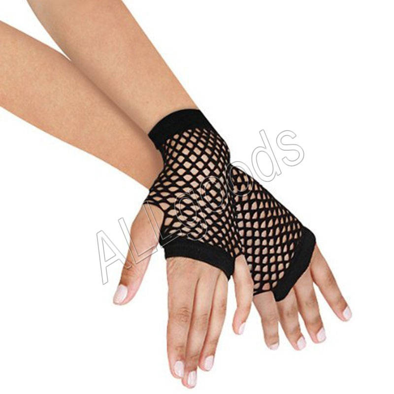 

Перчатки сеточка короткие без пальцев Черные (tg7Black), Черный