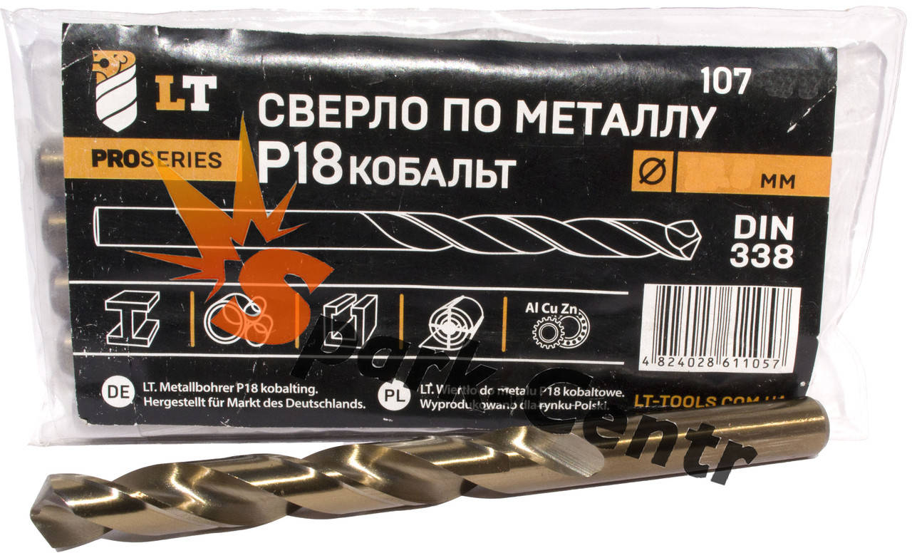 

Сверло Ø 8,2 мм по металлу P18 легированное кобальтом DIN 338 G-Co