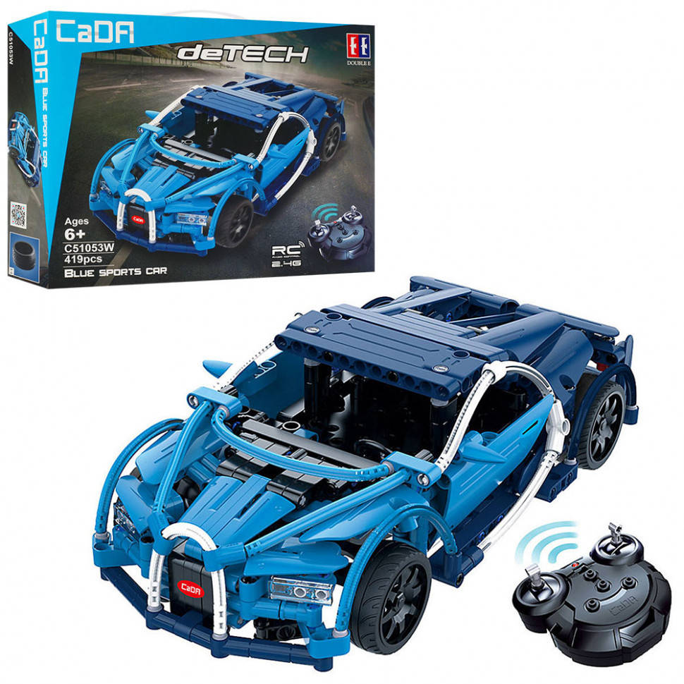 

Конструктор Машинка на радиоуправлении (419 деталей) CaDa Technic C51053W синий