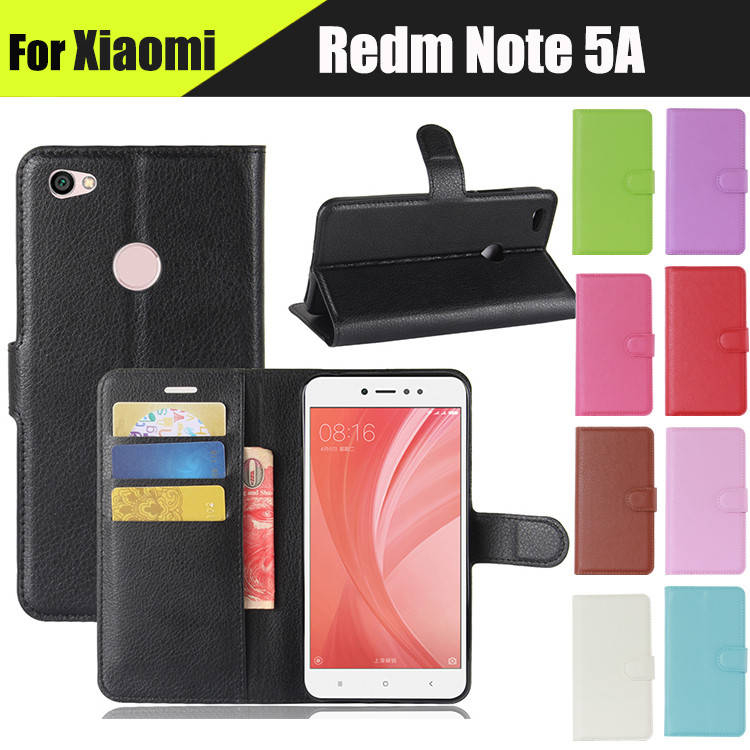 

Чехол книжка Lichee для Xiaomi Redmi Note 5A (9 цветов), Разные цвета