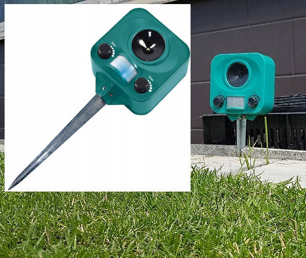 

Отпугиватель животных Greenmill GR5108 на батареях с датчиком движения, Зелёный