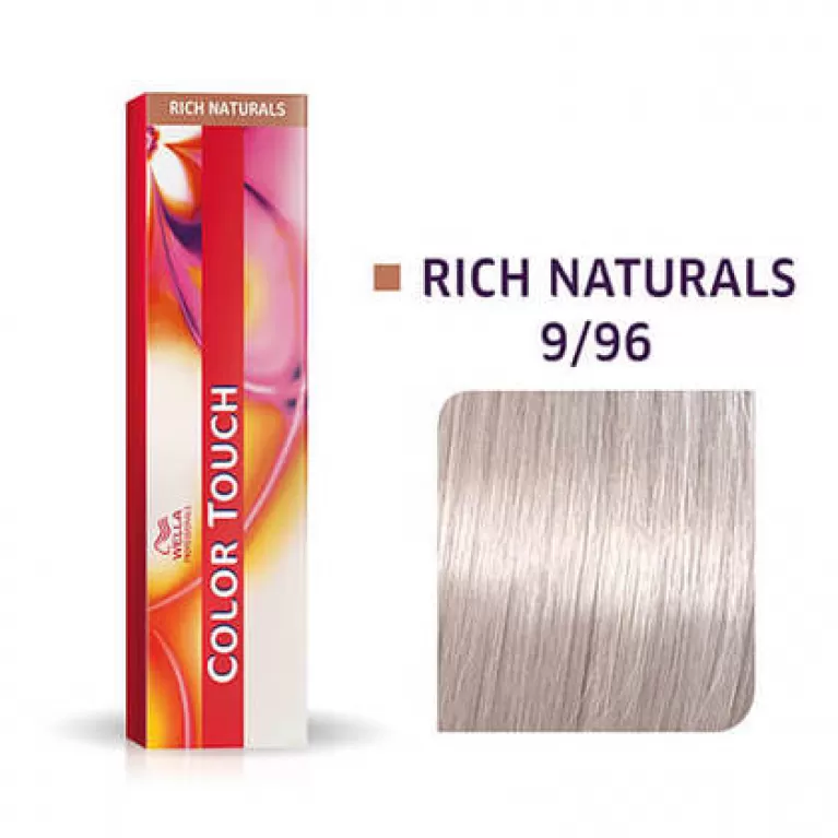 

Краска для волос Wella Color Touch 9/96 яркий блондин сандре фиолетовый 60мл.