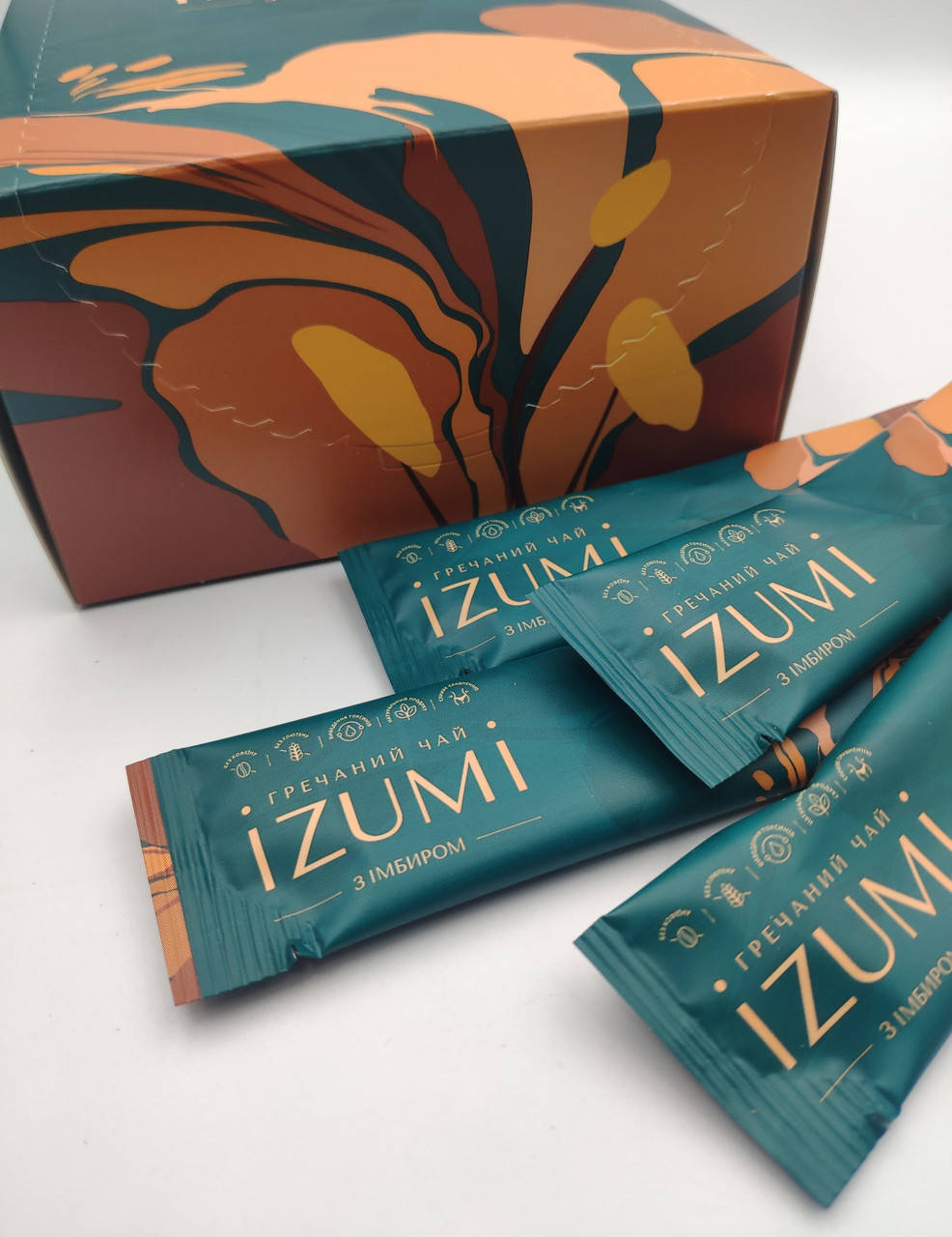 

Гречишный чай с имбирем IZUMI в стиках по 5 г, Чай гречаный