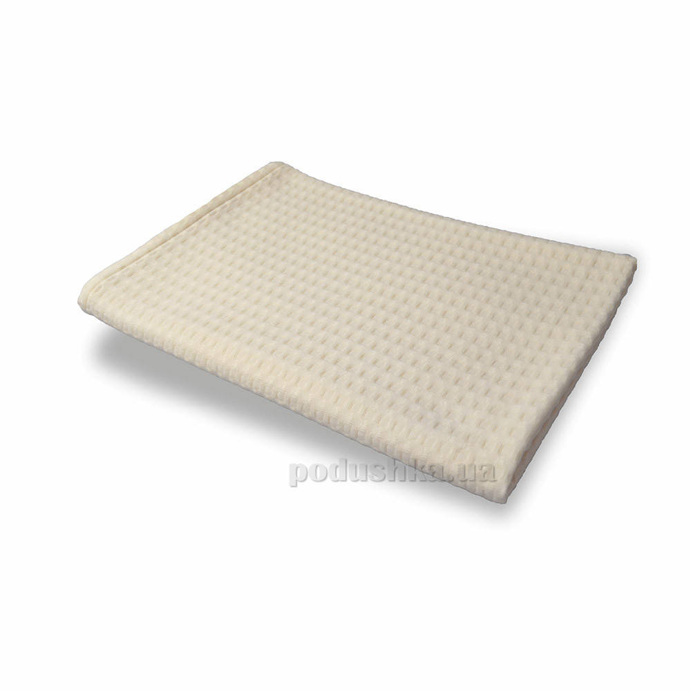 

Простынь однотонная вафельная пике Home line молочная 180х200 см