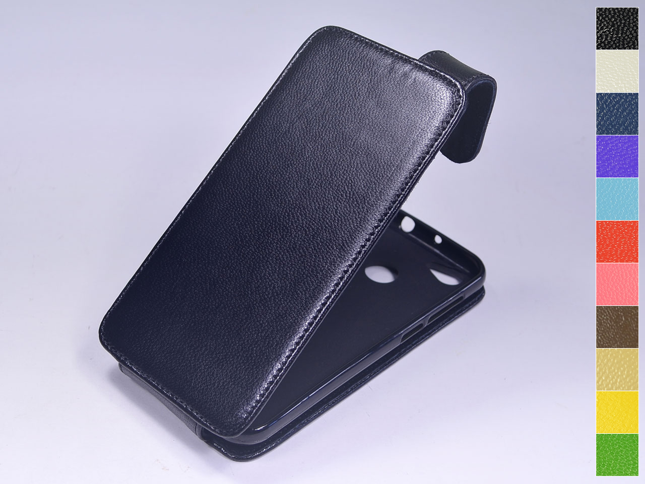 

Откидной чехол из натуральной кожи для ZTE Blade A6