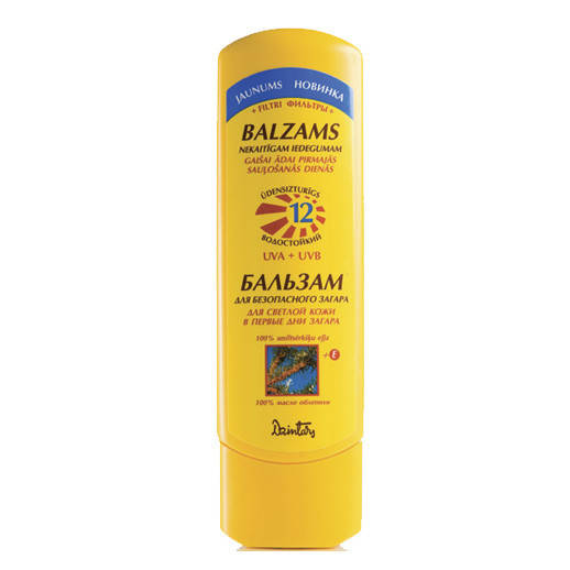 

Бальзам для безопасного загара SPF 12