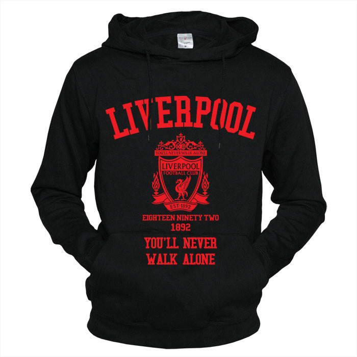 

Liverpool 02 Толстовка с капюшоном мужская Черный, XXL