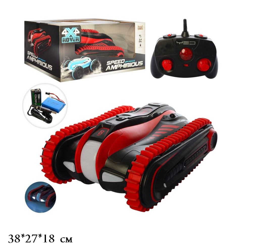 

МАШИНЫ НА Д/У Вездеход YED1803 Перевертыш -амфибия аккум.свет.кор.37*27*18 /6/