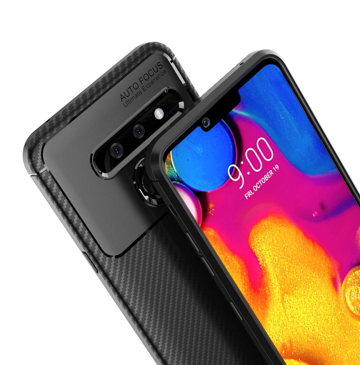 

Противоударный чехол для LG G8 Черный бампер