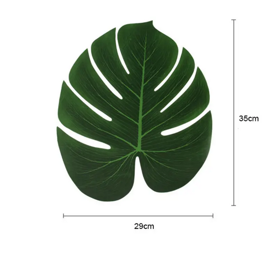 

Лист монстеры большой 29х35 см, Зелёный