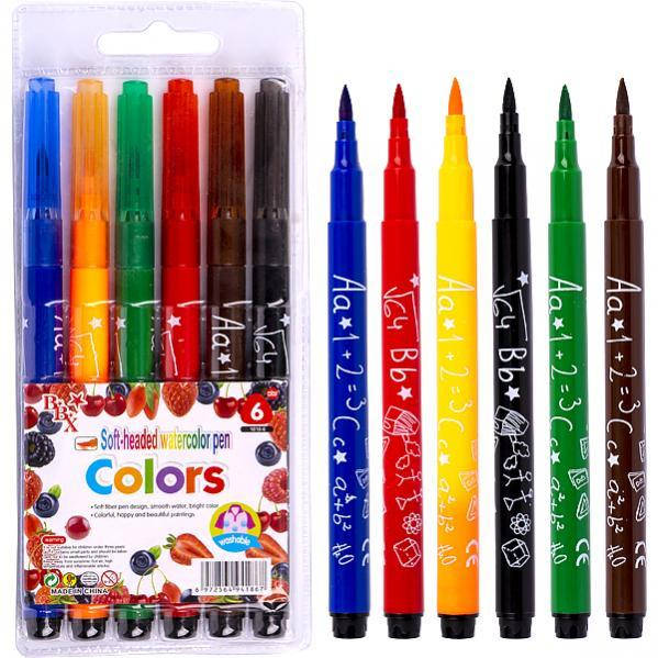 

Фломастер -кисточка "Colors" 6 цветов