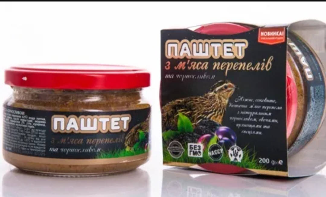 

Паштет из мяса перепелов 200г