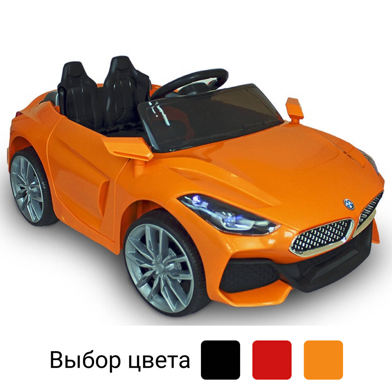 

Детский электромобиль Just Drive BM-Z3 автомобиль машинка для детей, Оранжевый