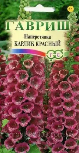 

Семена Наперстянка Карлик Красный 0,05 грамма Гавриш