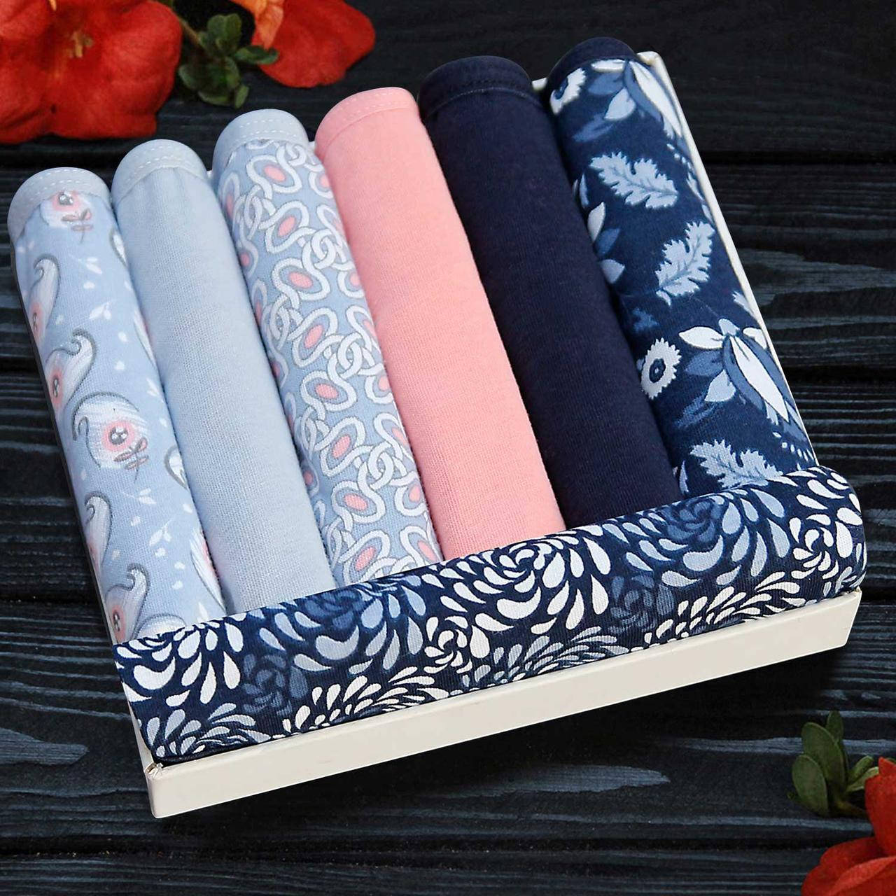 

Трусы женские хлопок Nicoletta Турция недельки L, XL, 2XL | 7 шт.