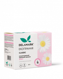 

Стиральный концентрированный порошок DeLaMark Baby, 0,5 кг