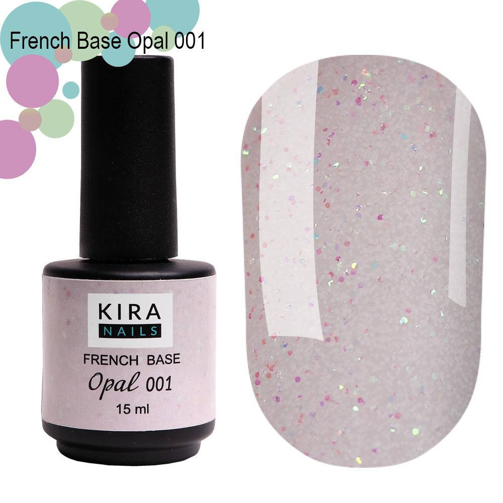 

Kira Nails French Base Opal 001, 15 мл