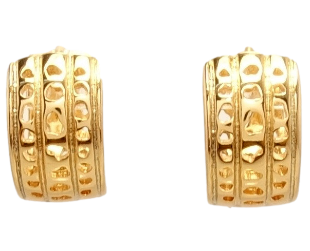 

Серьги Xuping Позолота 18K колечки "Широкие с фигурными вырезами"