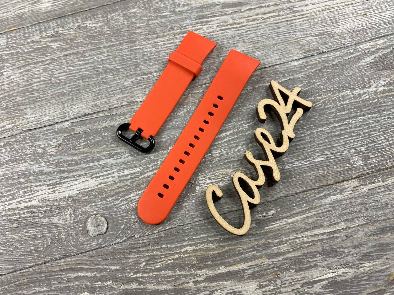 

Ремешок на Xiaomi Mi Watch Lite (5 цветов) оранжевый