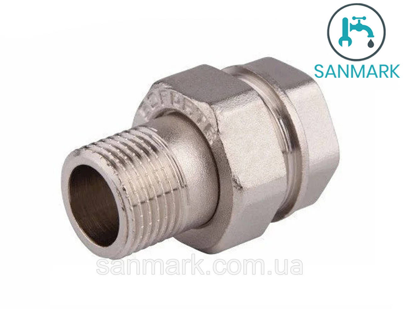 

Сгон американка хромированная прямая 1 1/2 SD Forte