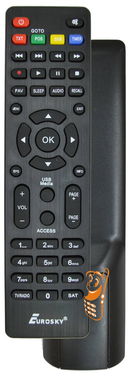 

Пульт Eurosky ES-4080HD - пульт для спутникового ресивера Eurosky, Черный
