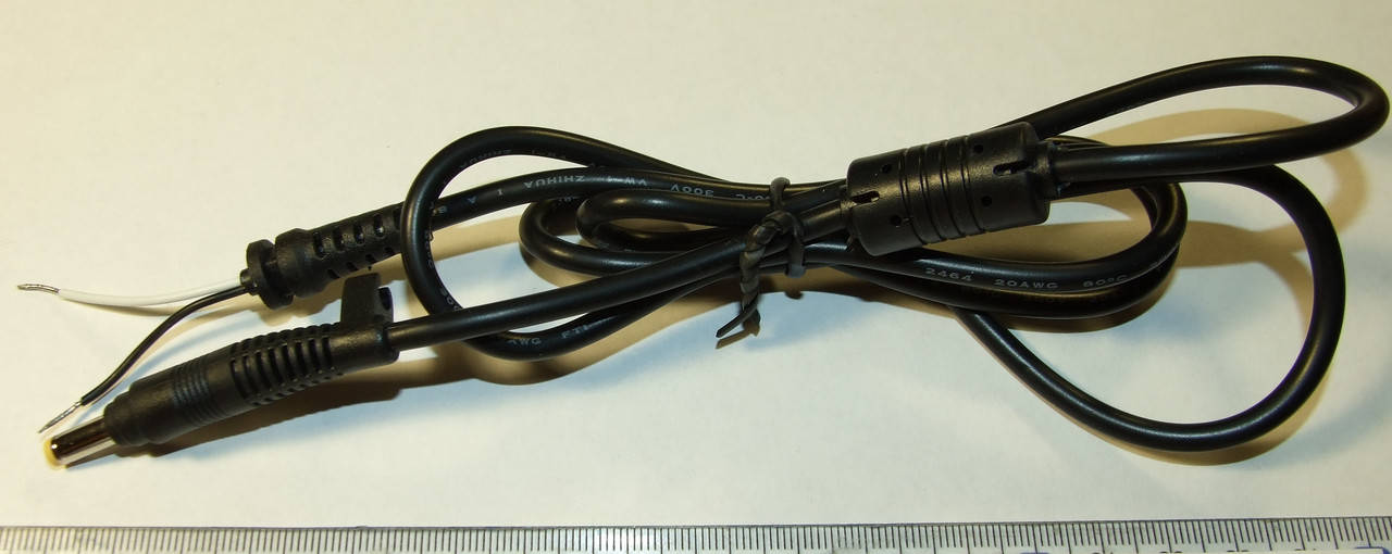 

C010 Кабель штекер питания для блоков питания ноутбуков HP, LG с разъемом 4.8x1.7 мм