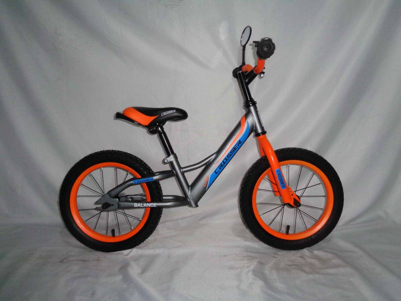 

Детский Велосипед Беговел Crosser Balance Bike 16" Двухколесный Велобег Кроссер