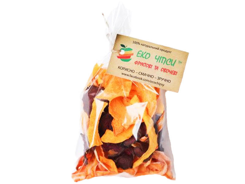 

Смесь овощных чипсов: тыква, морковь и пастернак (вес 50 г)