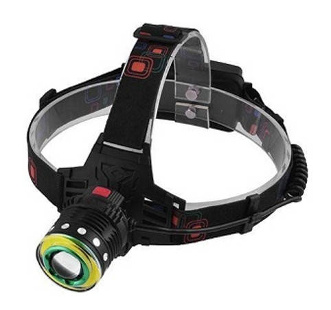

Налобный фонарь BL-T105-T6+COB + zoom + 2x18650 + 4 режима, Черный
