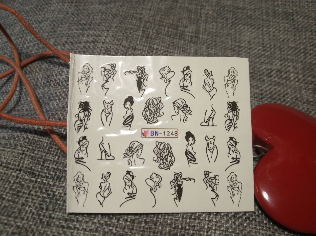 

Слайдер-дизайн для ногтей (водные наклейки на ногти) BN-1248