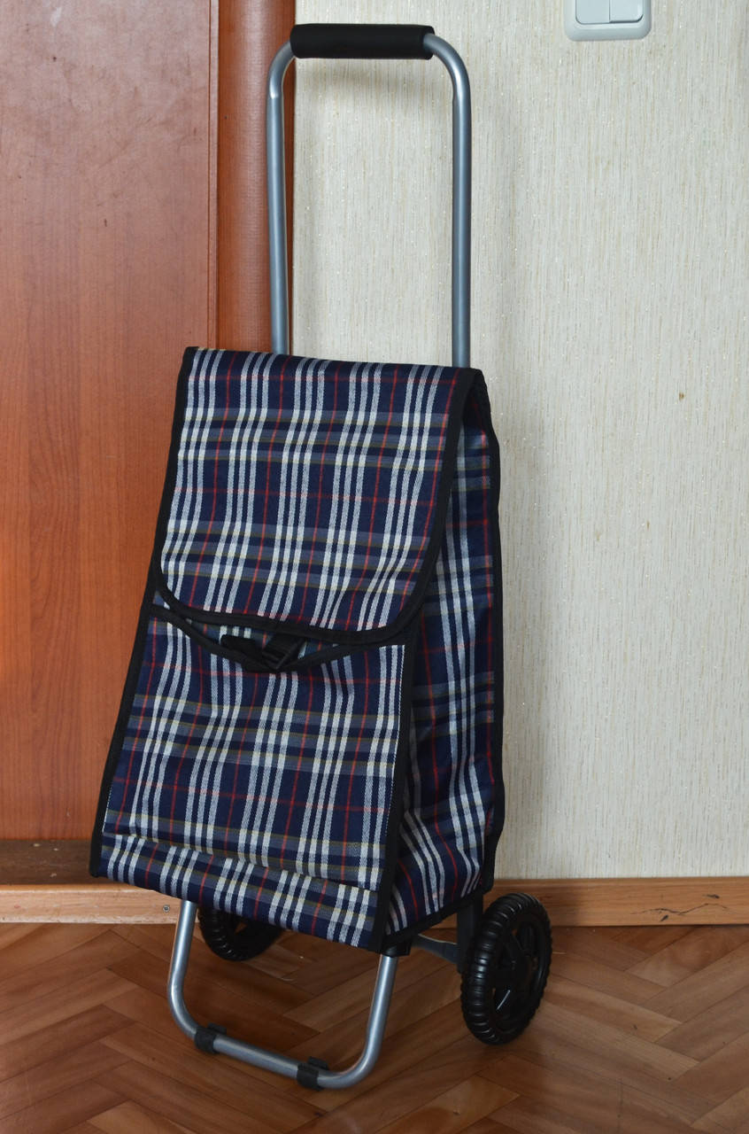 

Хозяйственная сумка на колесиках со складным каркасом, Серый