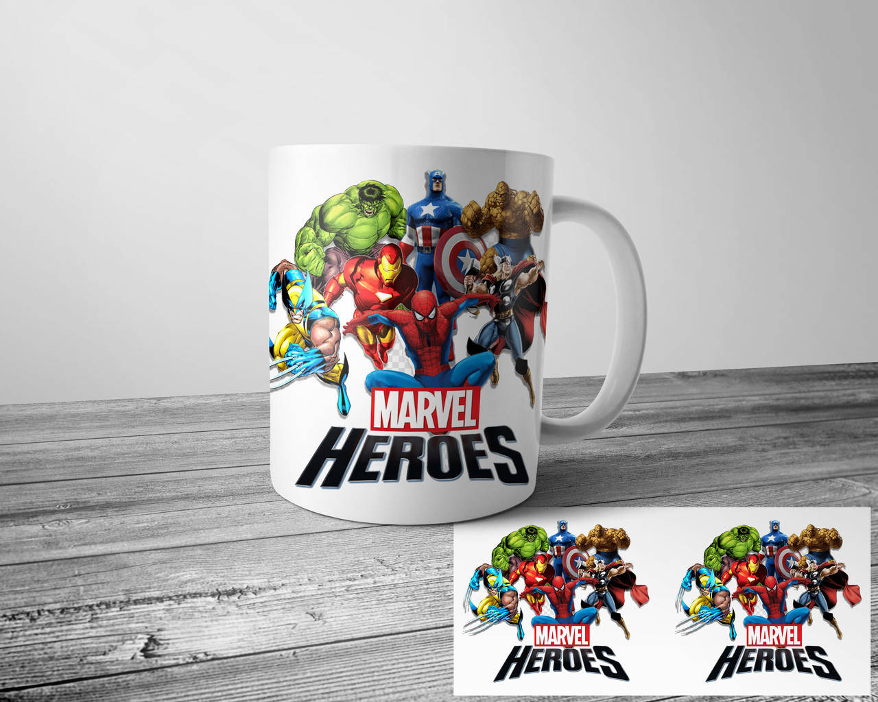 

Кружка Marvel heroes, Белый