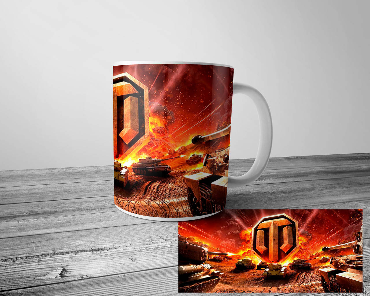 

Чашка World of Tanks, Белый