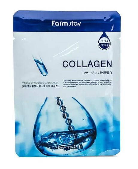 

Тканевая маска для лица FarmStay Collagen восстанавливающая 23 мл