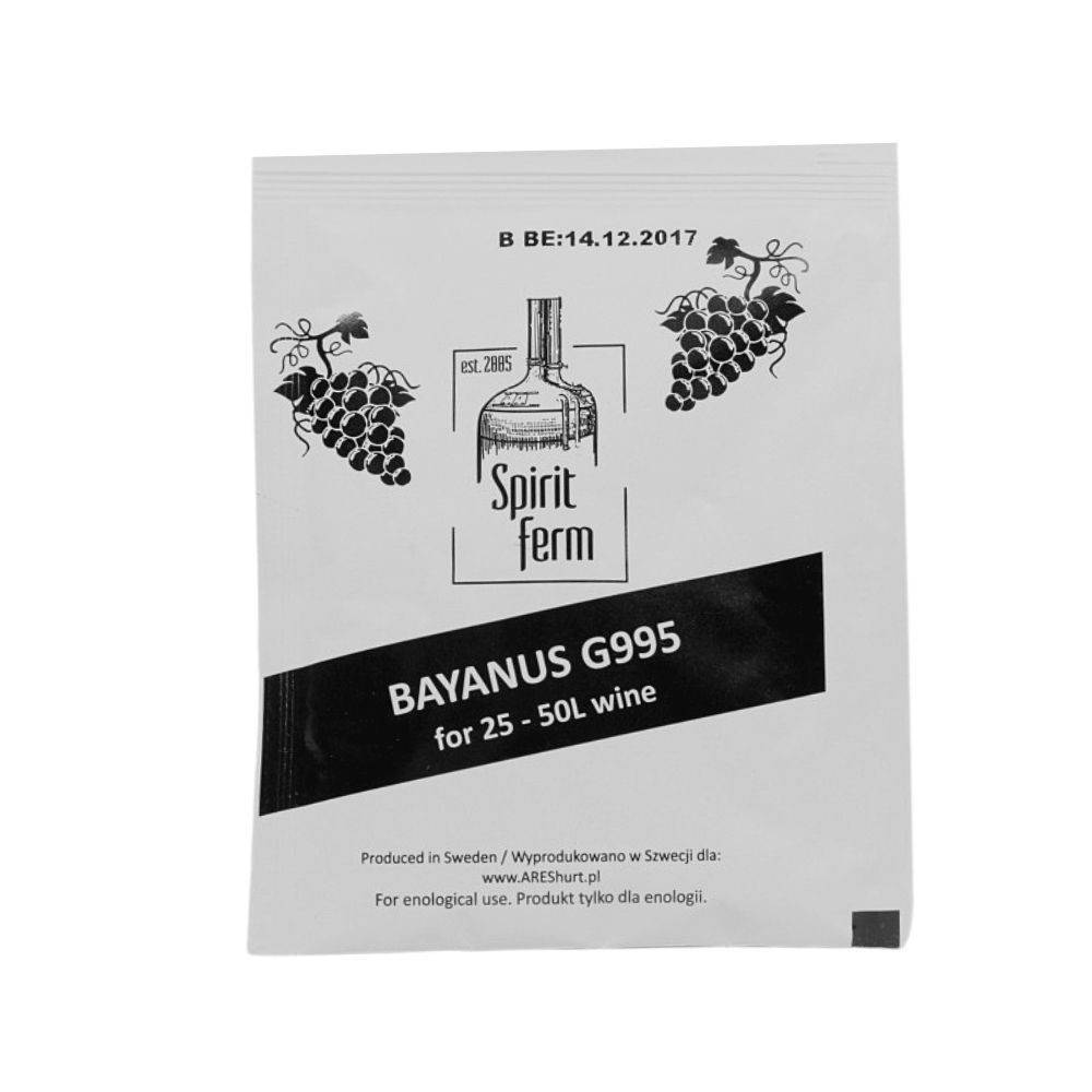 

Сухие винные дрожжи Spirit Ferm Bayanus G995