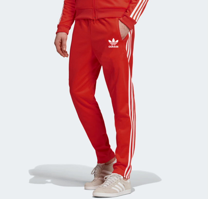 

Мужские летние спортивные штаны Adidas Adicolor Scarlett Red (Адидас), Красный