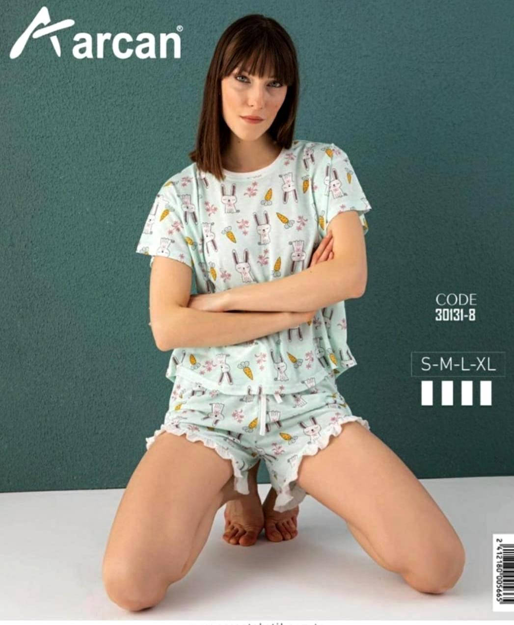 

Коттоновые легкие пижамы футболка с шортами, р-р XL
