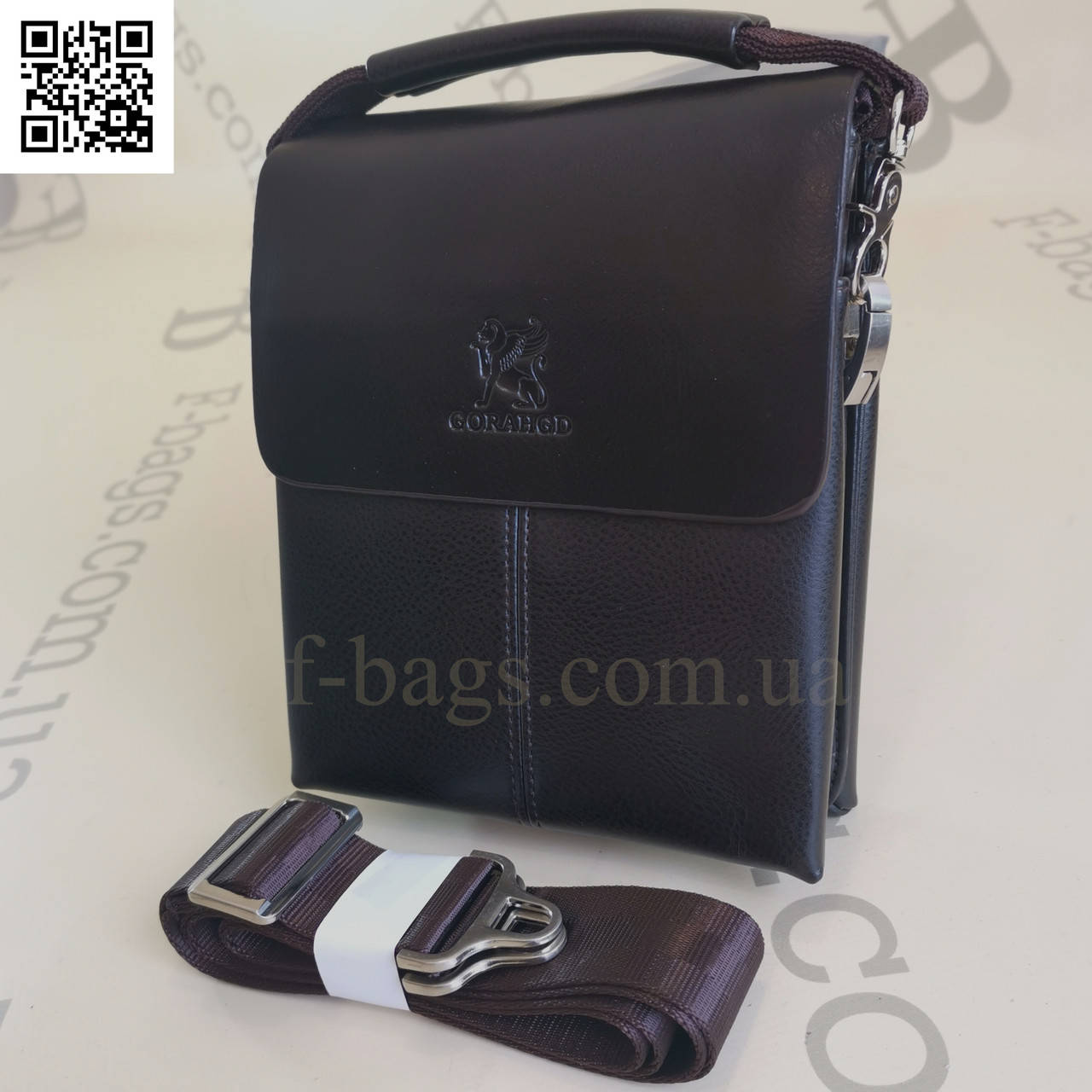 

Мужская сумка Gorahgd (малая) коричневая 6682-2, Коричневый