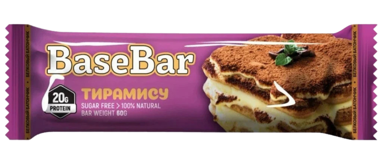 

Протеиновый батончик BaseBar Тирамису (60 грамм)