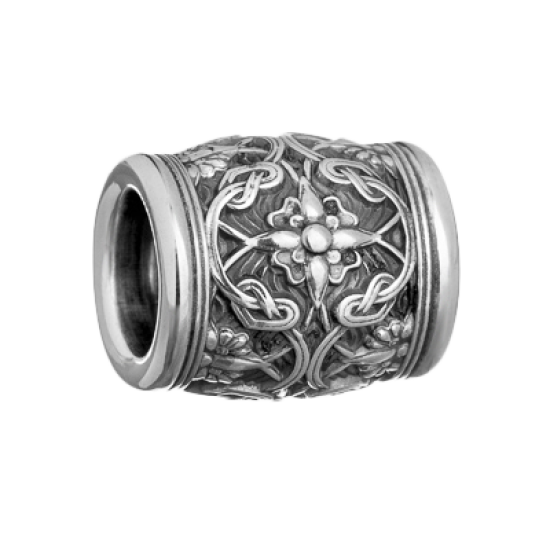 

Шарм Бусина серебряная Крестоцвет.